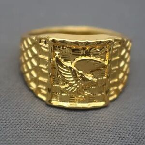 Gold plated men’s Eagle Ring size 12